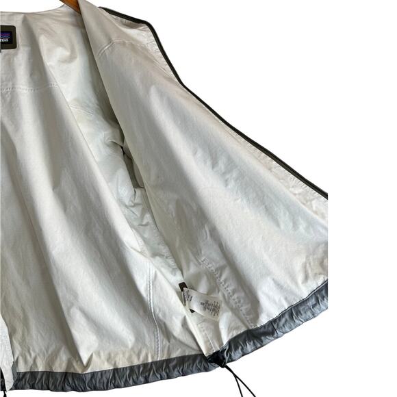 Patagonia Waterproof Hooded Shell Jacket Lightweight in Olive Green Men’s Large - Picture 6 of 11